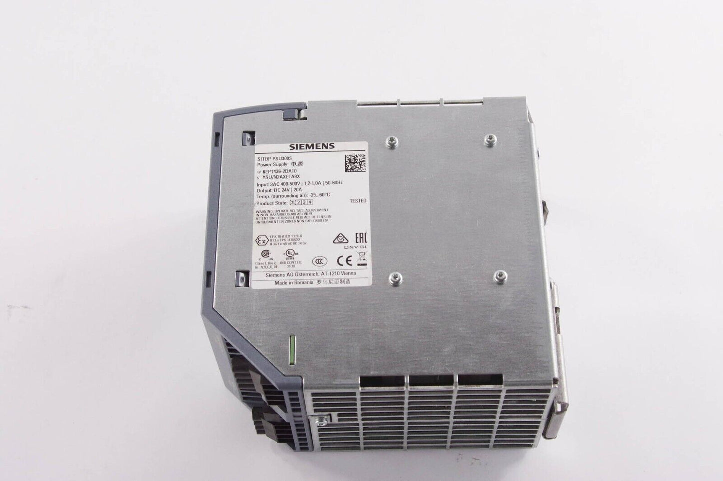 Siemens 6EP1436-2BA10 / 6EP14362BA10 SITOP PSU300S Power Supply 24V 20A