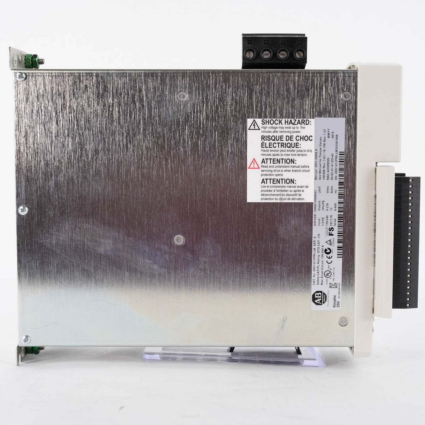 Allen Bradley 2097-V33PR6-LM Ser A Kinetix 350 Servo Drive 240V 1-Phase 2kW