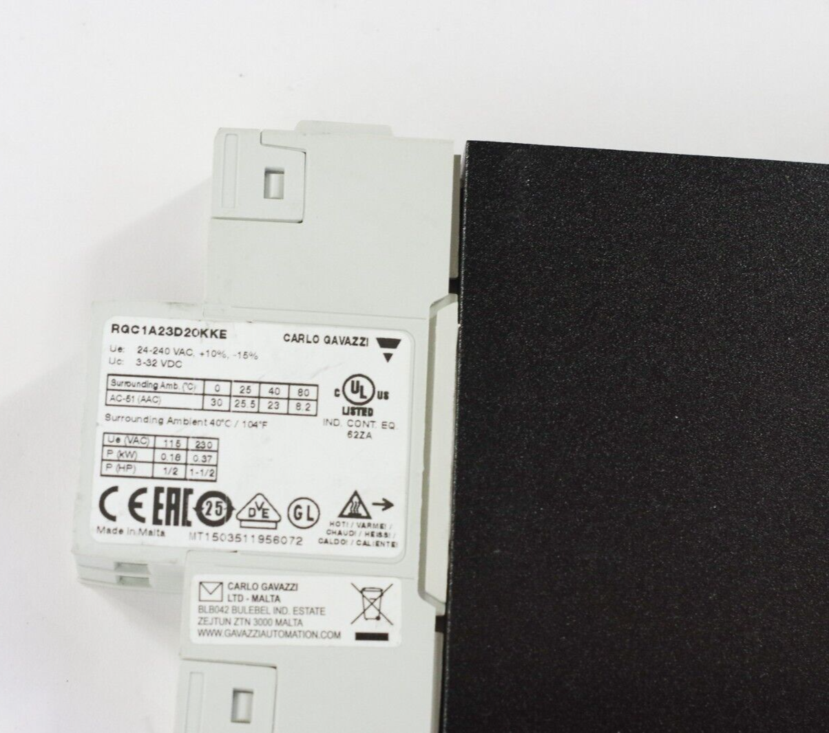 Carlo Gavazzi RGC1A23D20KKE Solid State Relay Switch