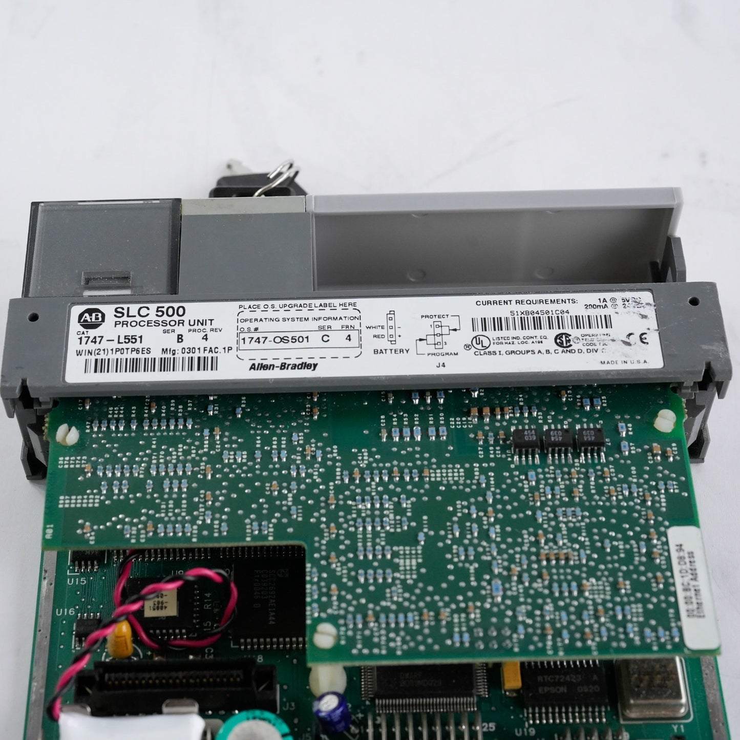 Allen Bradley 1747-L551 /B SLC 500 Processor Unit 1747-OS501 /C FRN 6