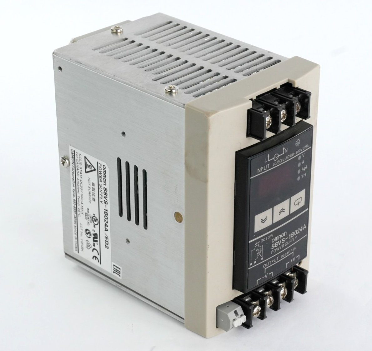 Omron S8VS-18024A /ED2 Power Supply AC100-240V 2.9A S8VS18024A