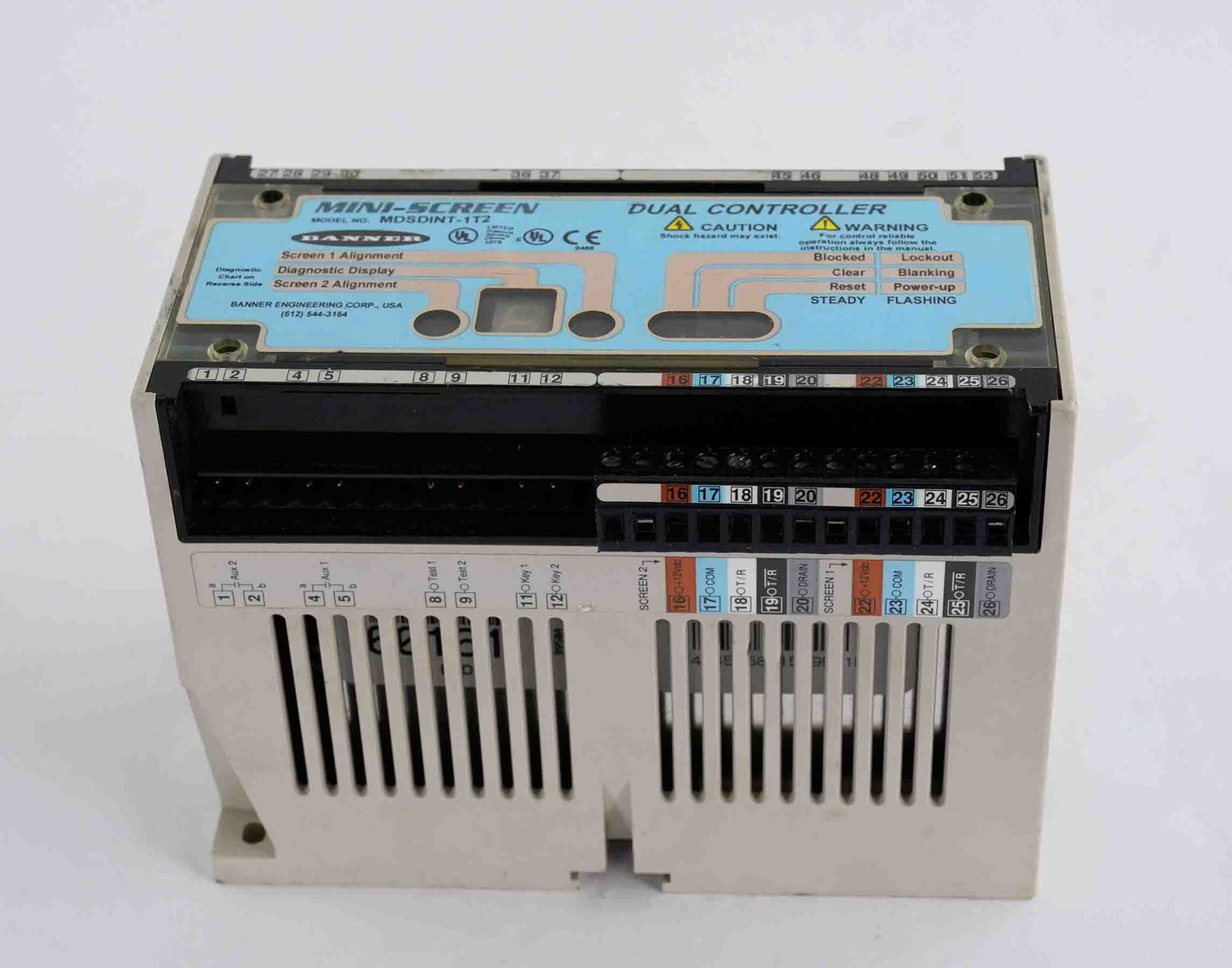 Banner MDSDINT-1T2 Mini-Screen Dual Controller Module MDSDINT1T2
