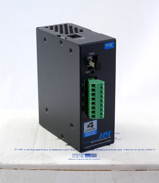 RLH Industries 4CD-03-2 4 CH Contact Closure TX MM ST Din Mount 4CD032 Open Box