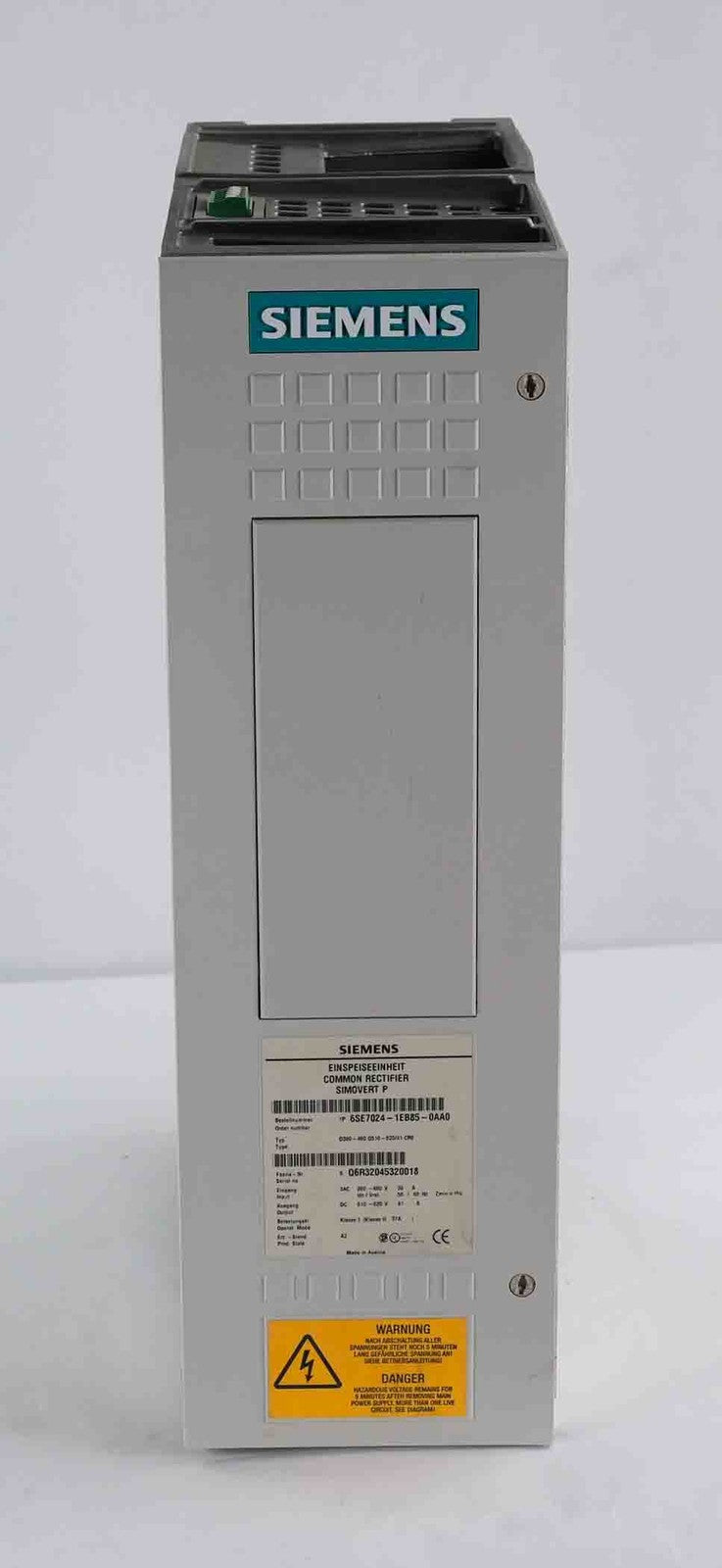 Siemens 6SE7024-1EB85-0AA0 Simovert Common Rectifier 6SE70241EB850AA0