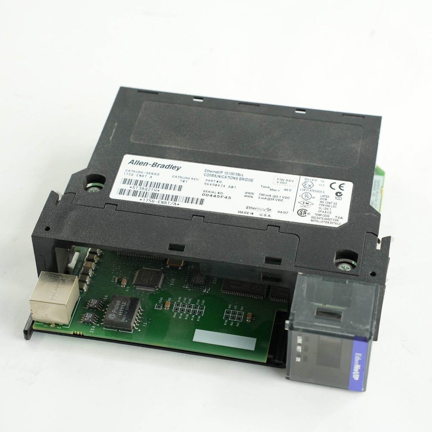 Allen-Bradley 1756-ENBT /A ControlLogix Ethernet/IP Comms Module FW 4.003