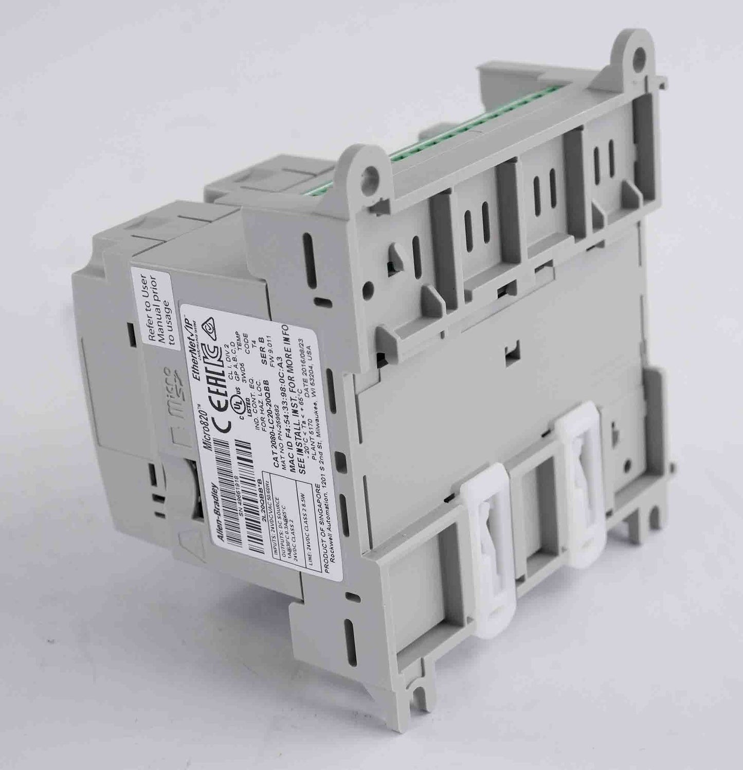Allen Bradley 2080-LC20-20QBB Micro 820 Programmable Controller 2080LC2020QBB