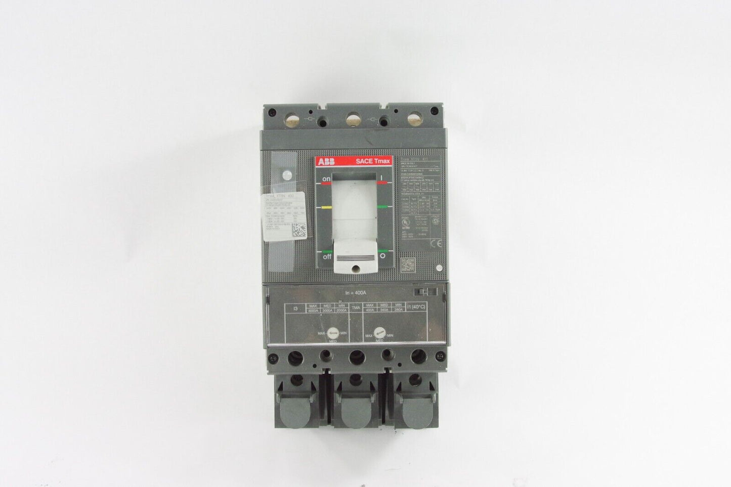 ABB SACE TMAX CIRCUIT BREAKER XT5N 400 400AMP 600V 3 POLE