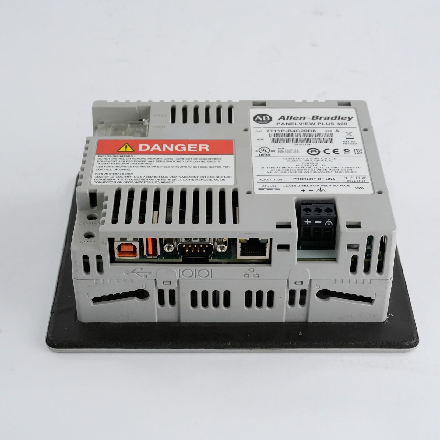 Allen Bradley 2711P-B4C20D8 /A Panelview Plus 400 Display Terminal 2711PB4C20D8