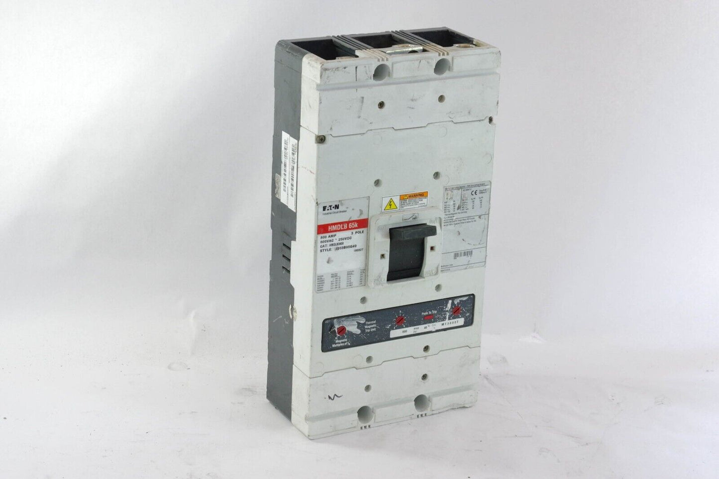 EATON HMDLB3800 3POLE 800A 600V Circuit Breaker 4203B95G49 HMDLB 65K