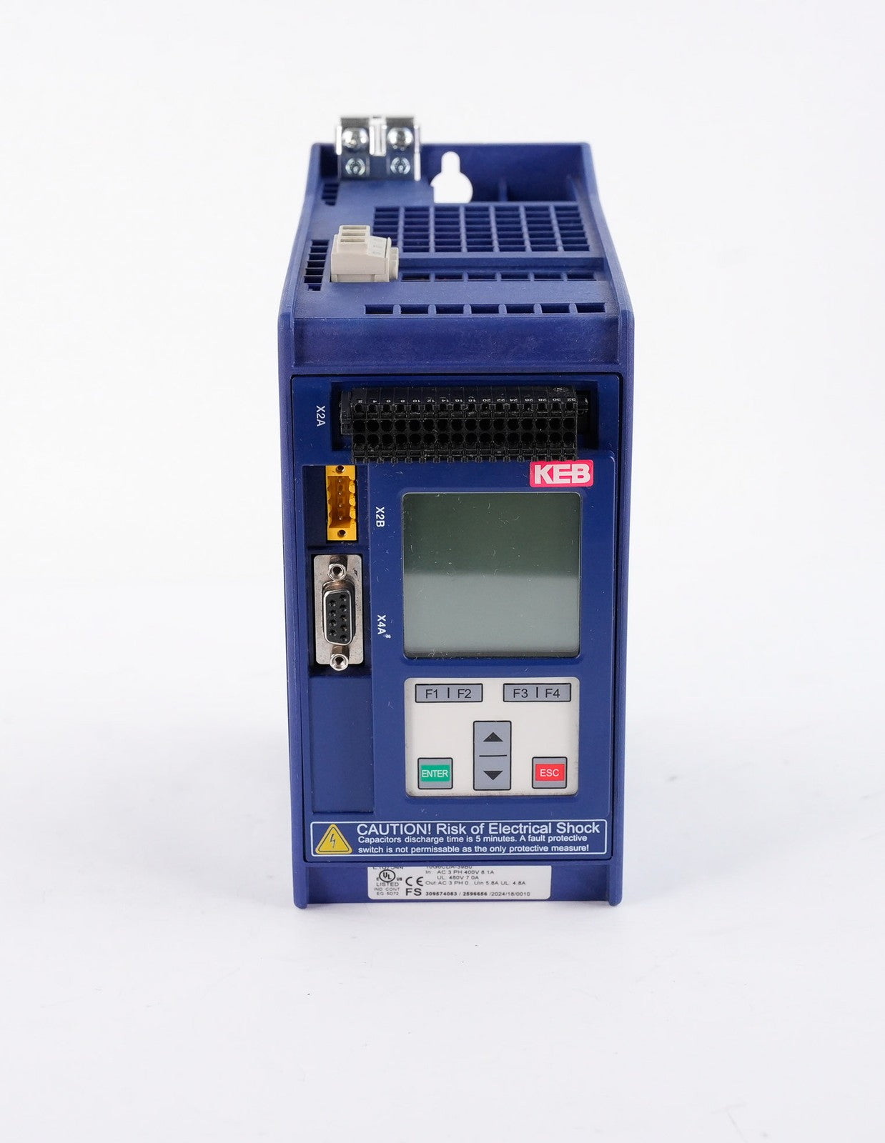 KEB E167544 Servo Drive 10G6CDA-39B0 3-Phase 50/60Hz 400V 8.1A