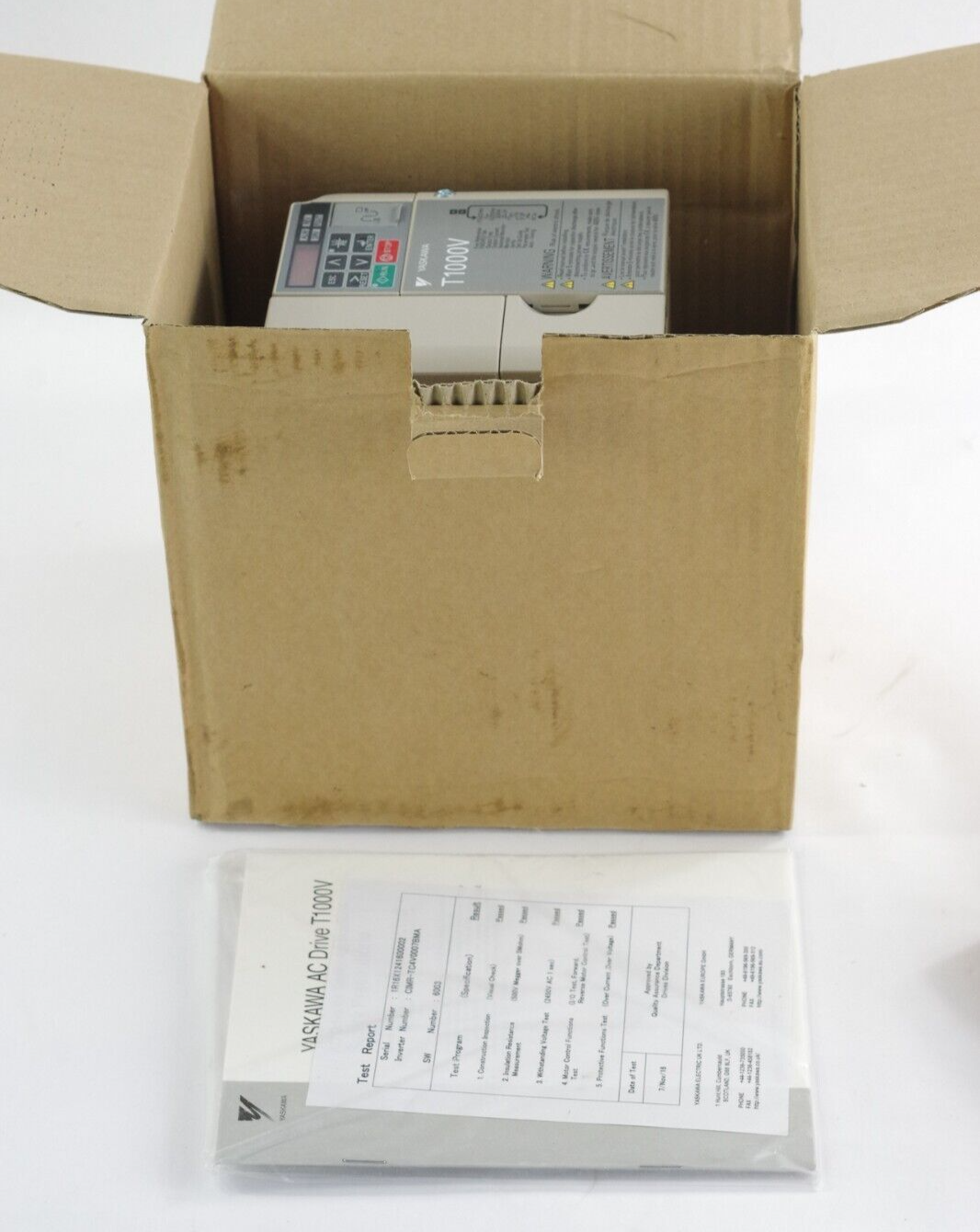 Yaskawa CIMR-TC4V0007BMA Rev D AC Drive 380-480Vac 6.9/5.5A 3kW 4HP 3 Phase