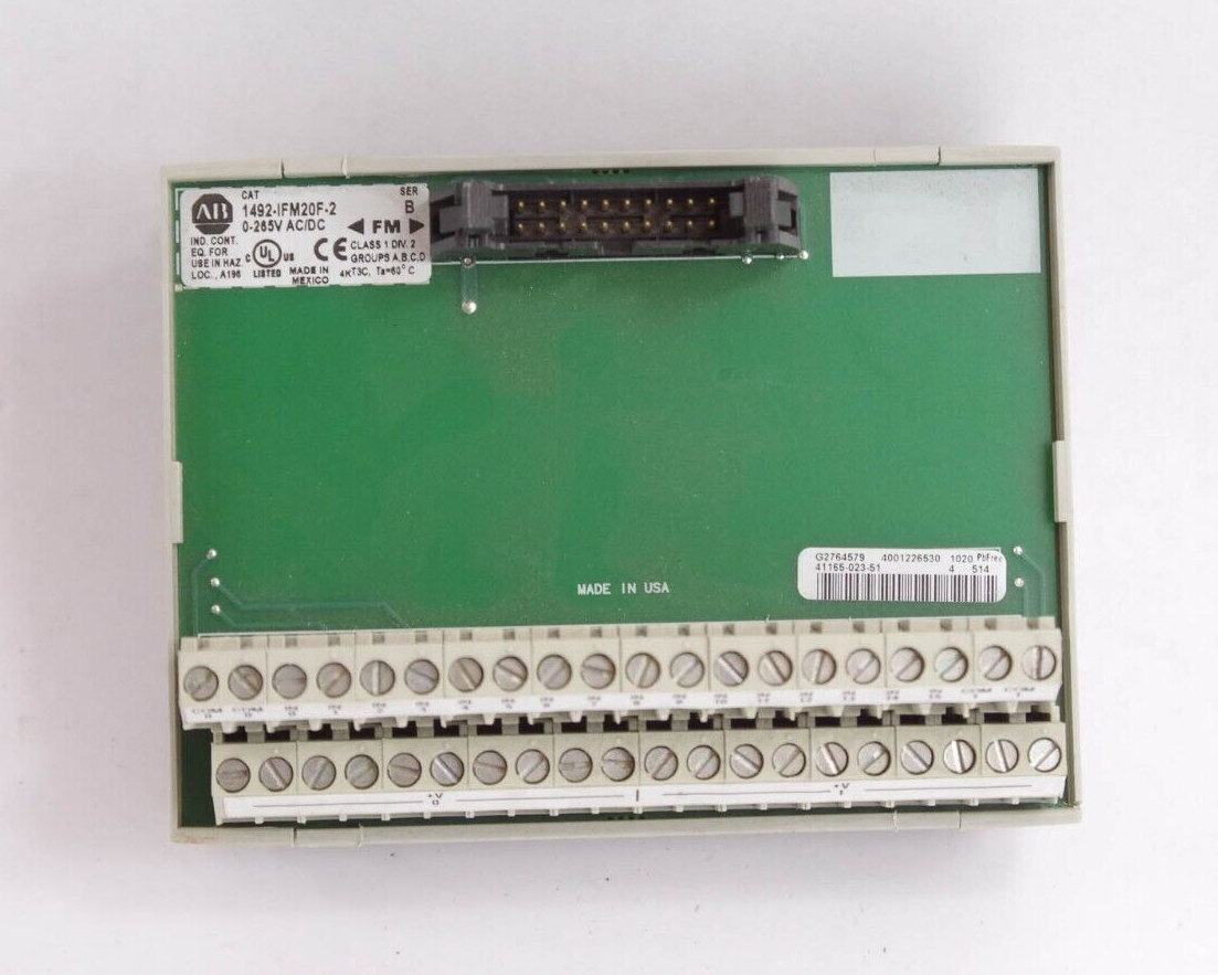 Allen Bradley 1492-IFM20F-2 / 1492IFM20F2 Ser B Terminal Interface Module