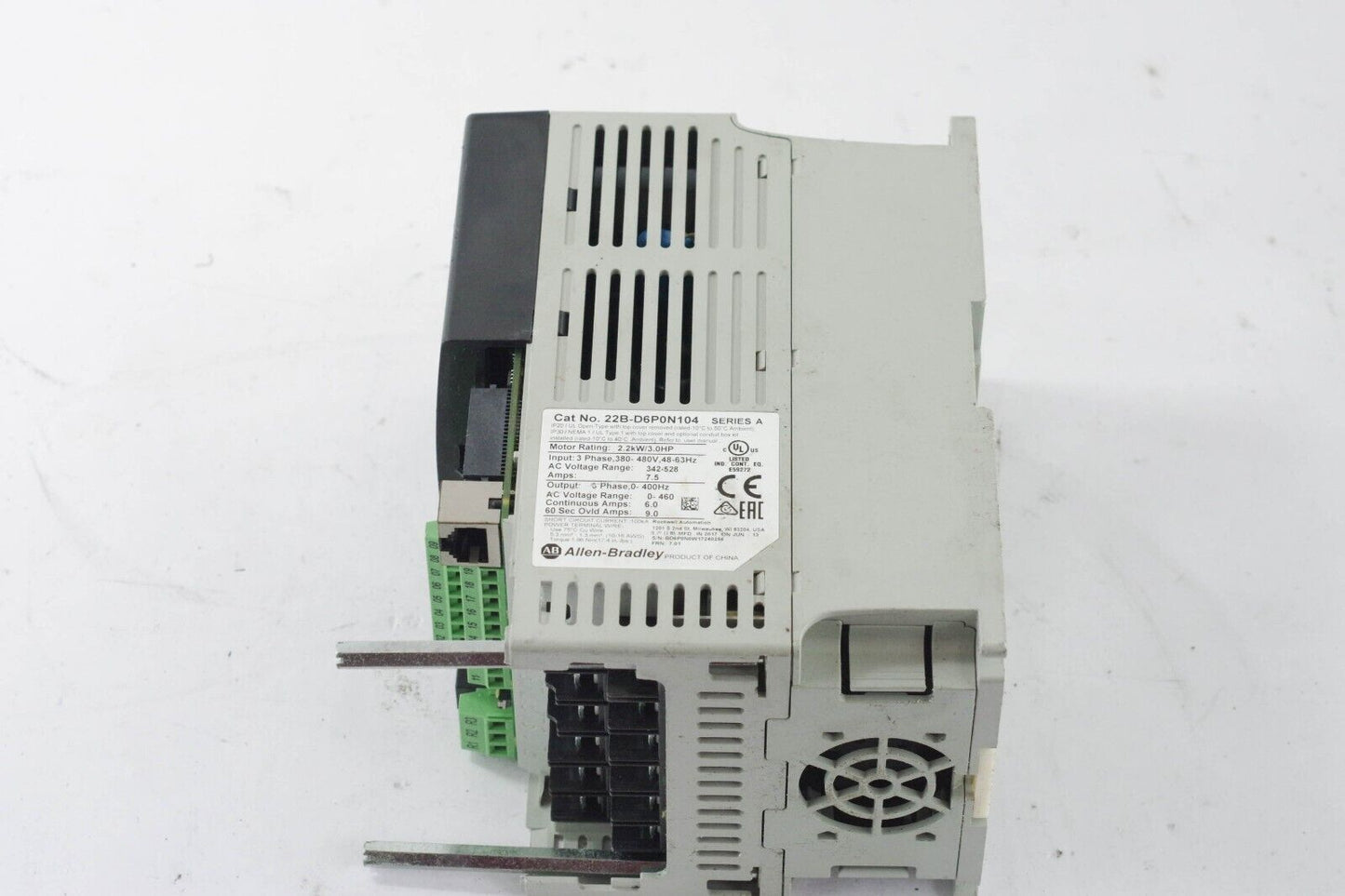 ALLEN BRADLEY 22B-D6P0N104 SER A POWERFLEX AC DRIVE - Parts / Repair