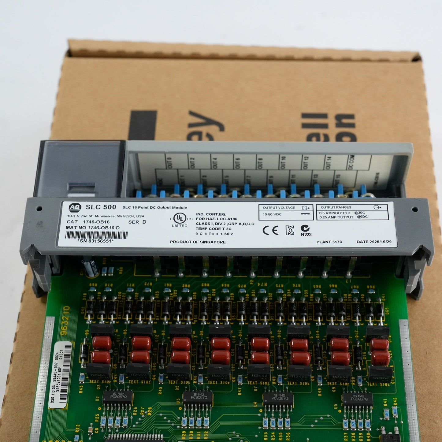 Allen Bradley 1746-OB16 /D SLC 500 16-Ch 24VDC Sourcing Output - Refurbished