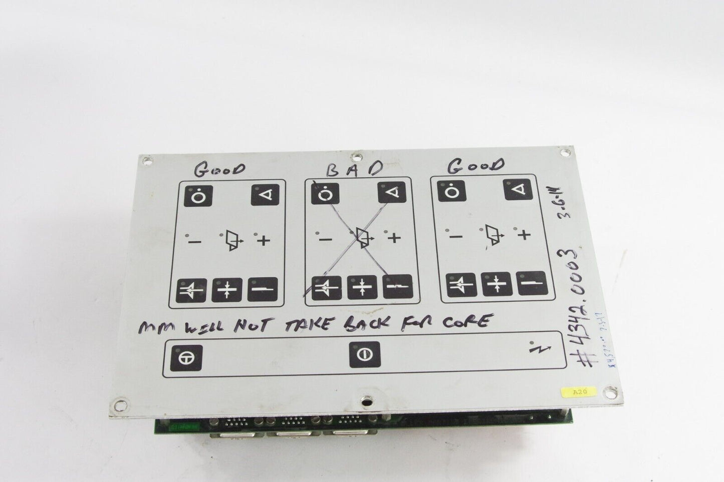 Muller Martini 4342.3003.4B Control Panel 4342.1108.3 - For Parts Or Repair