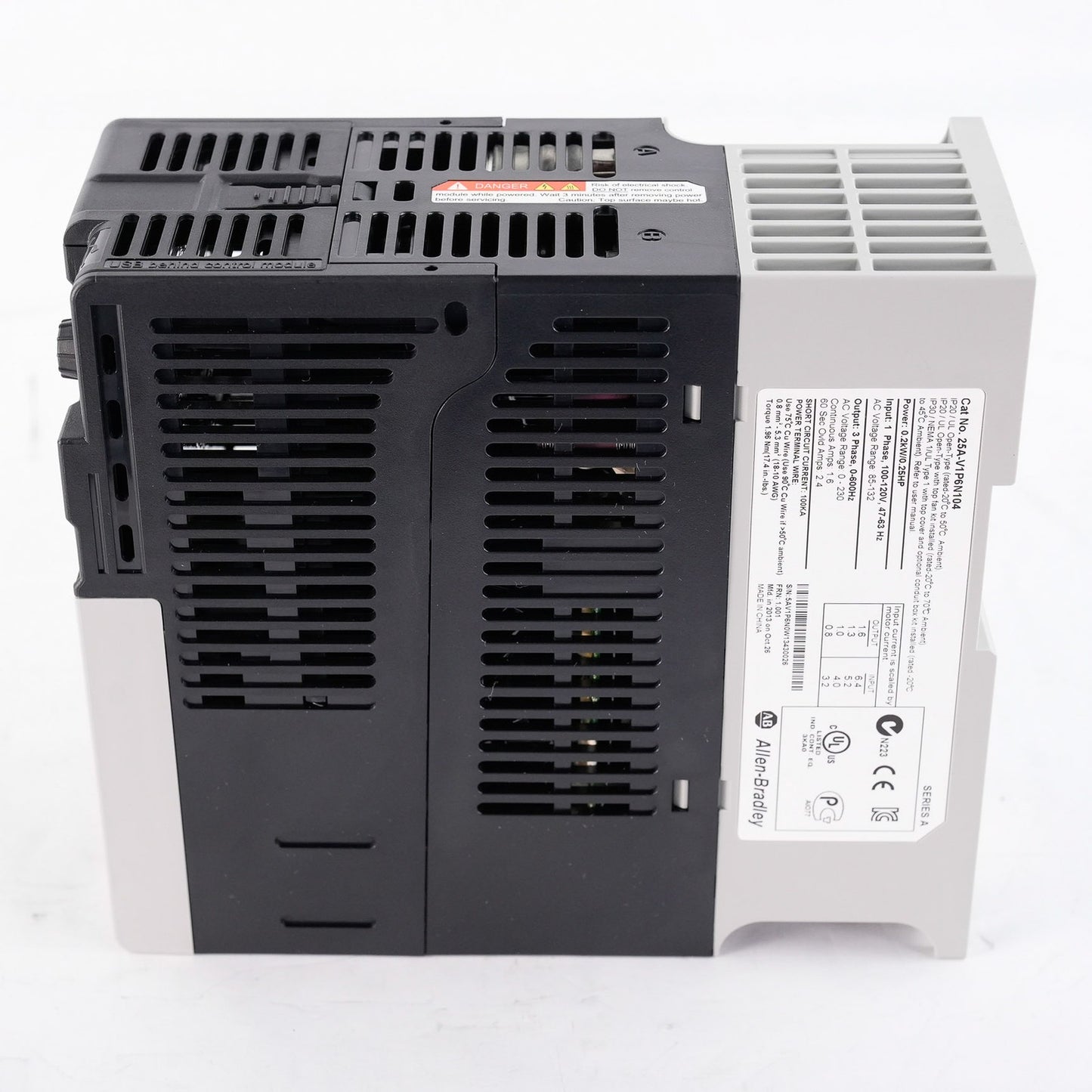 Allen Bradley 25A-V1P6N104 /A PowerFlex 523 AC Drive 25AV1P6N104 - Open Box