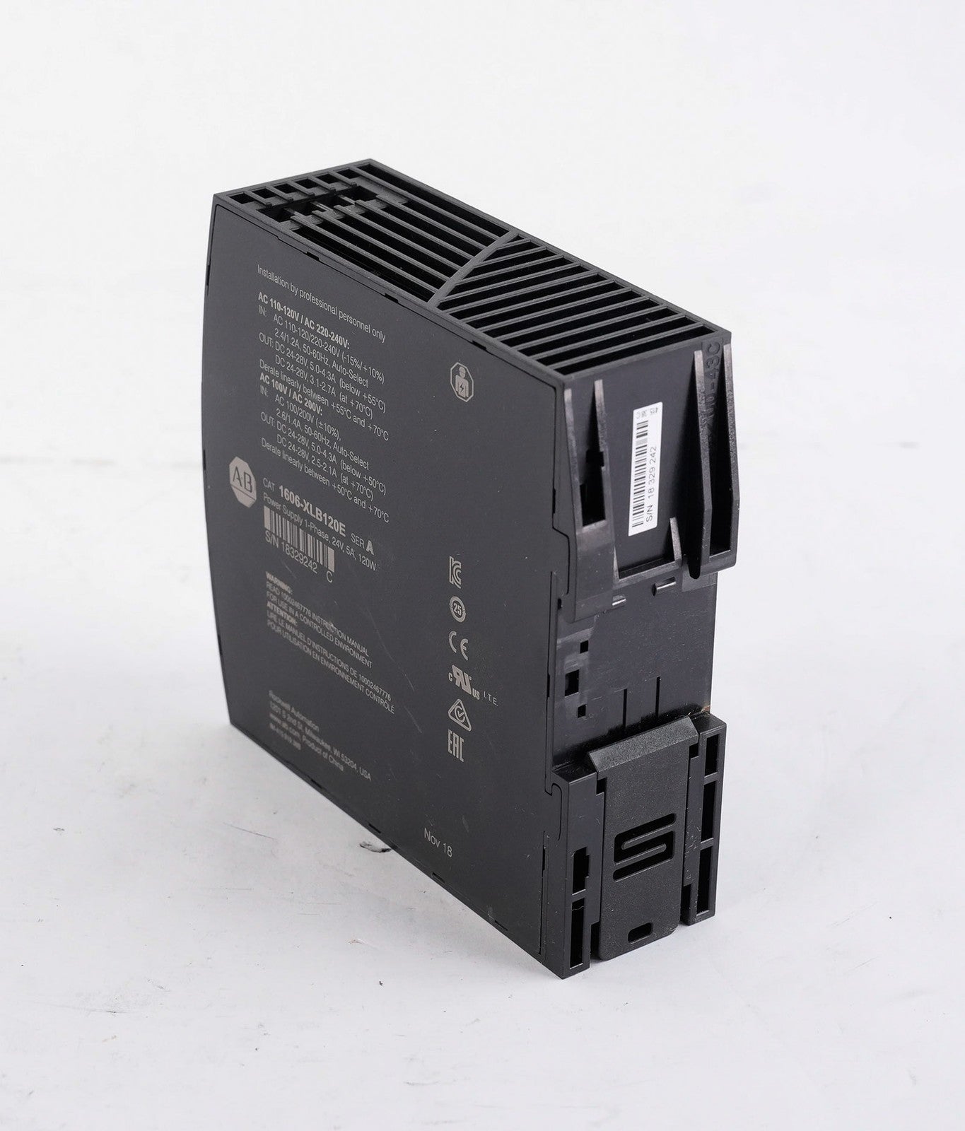 Allen Bradley 1606-XLB120E /A Power Supply 1-Phase 24V 5A 120W 1606XLB120E