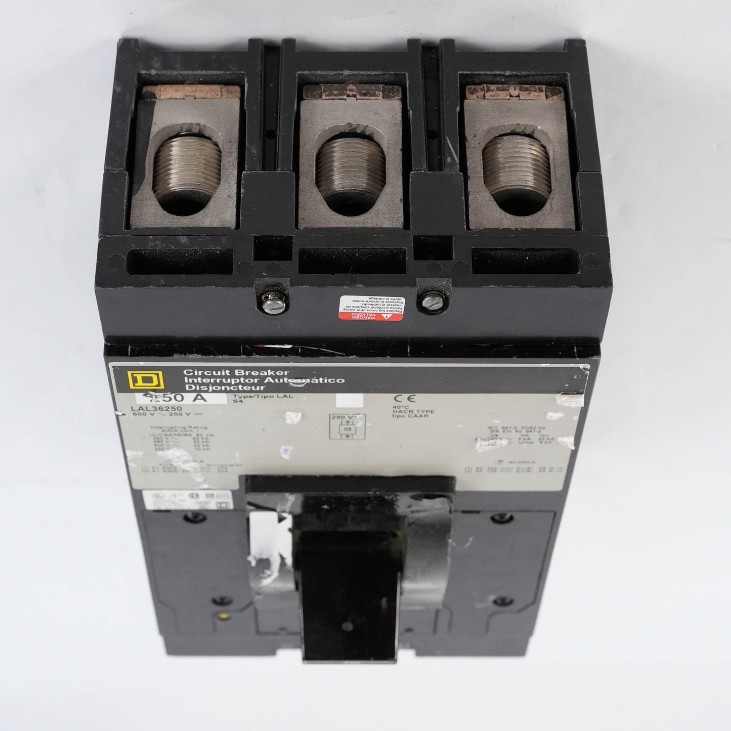 Square D LAL36250 Circuit Breaker 3 Pole 250A 600V 22kA LAL 3P 250 Amp LAL36250