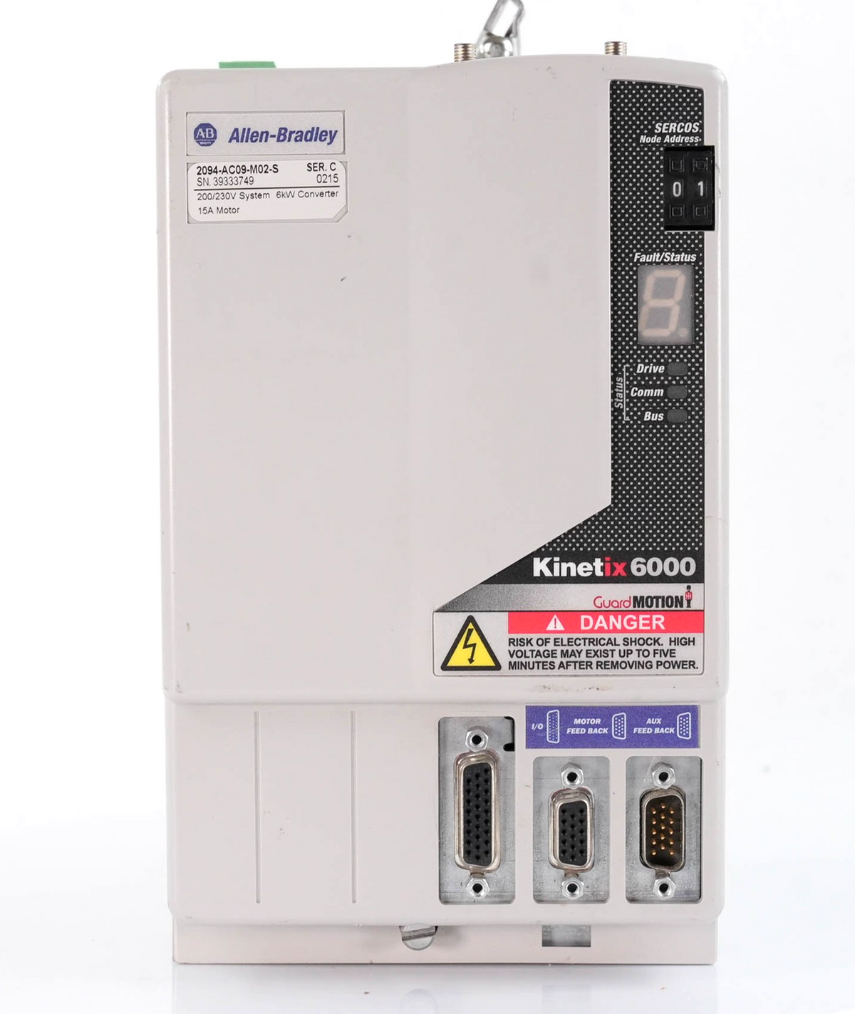 Allen Bradley 2094-AC09-M02-S Ser C Kinetix 6000 400V 9A AM Axis Module Refurb