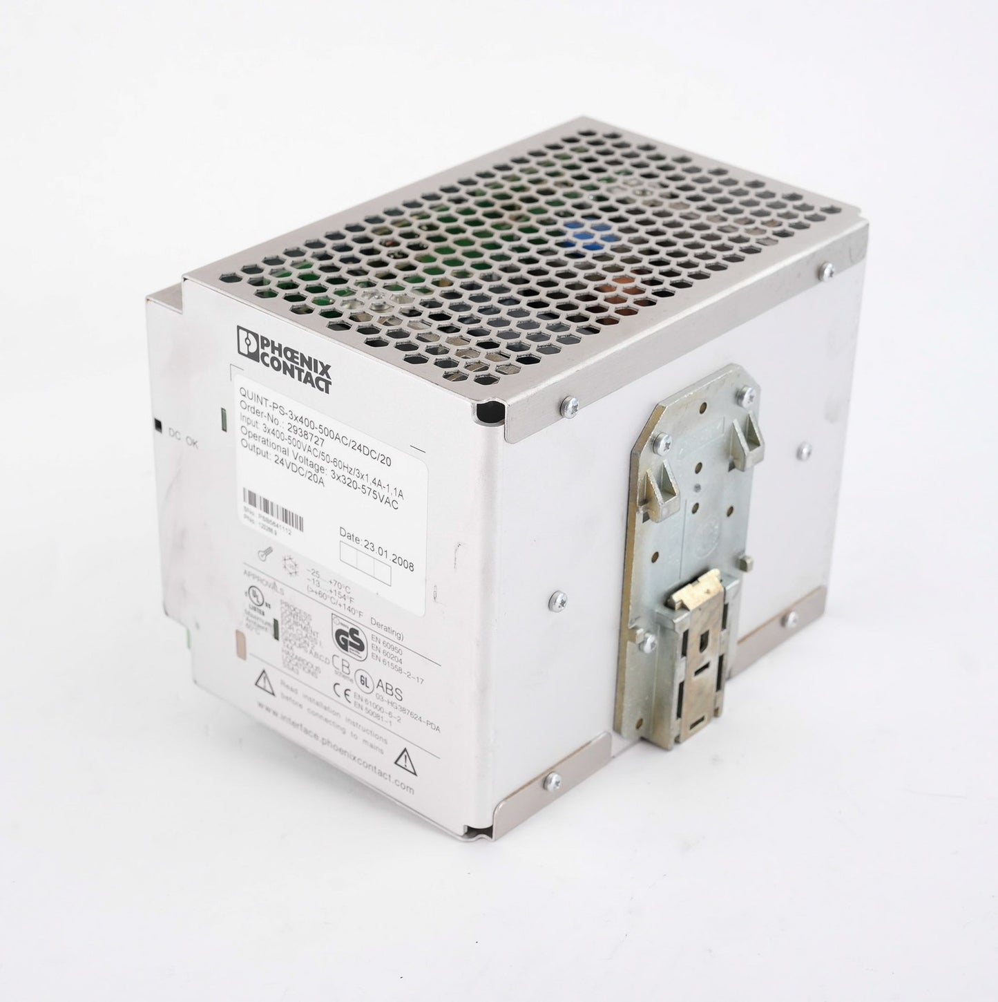 Phoenix Contact QUINT-PS-3x400-500AC/24DC/20 Power Supply 24VDC 20A 2938727