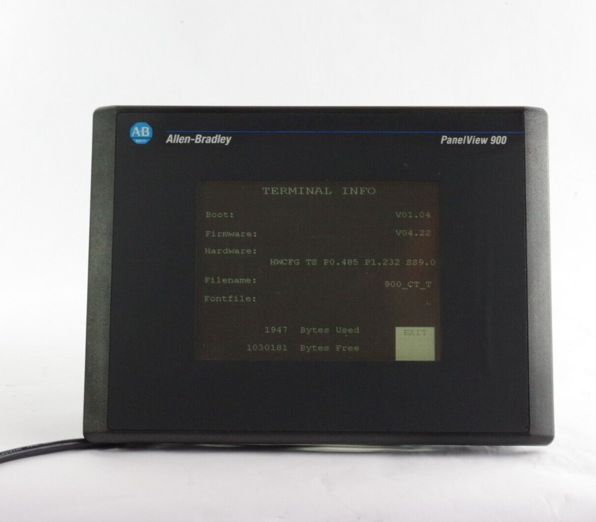 Allen Bradley 2711-T9C3 Ser C Rev C FRN 4.22 PanelView 900 Color Terminal
