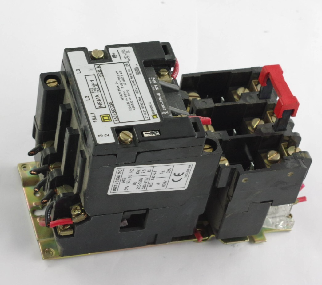 Square D 8536SCO3S Motor Starter Nema 1 27A 3P 600V Coil 110/120V