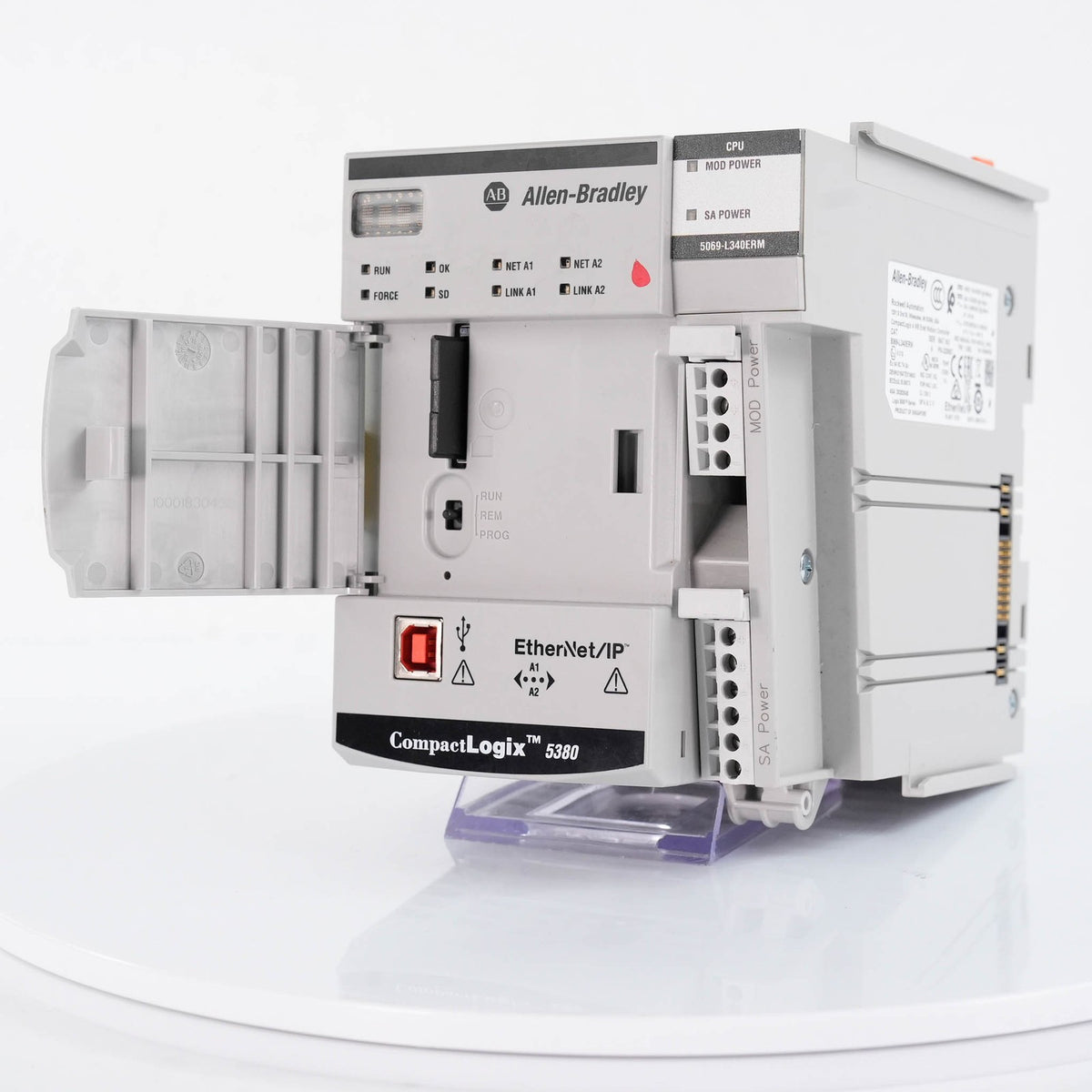 Allen Bradley 5069-L340ERM /A CompactLogix 5380 Controller 4MB 5069L340ERM 24VDC