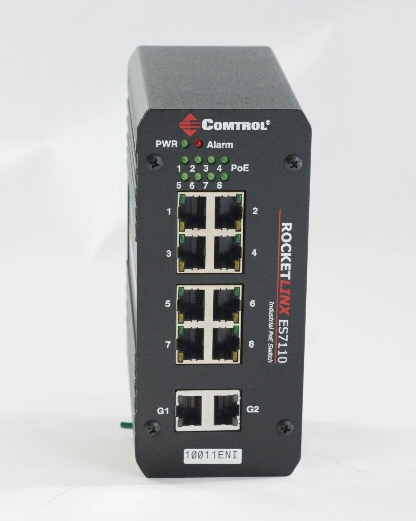 COMTROL ROCKET LINX ES7110-VB INDUSTRIAL ETHERNET SWITCH CONTROL