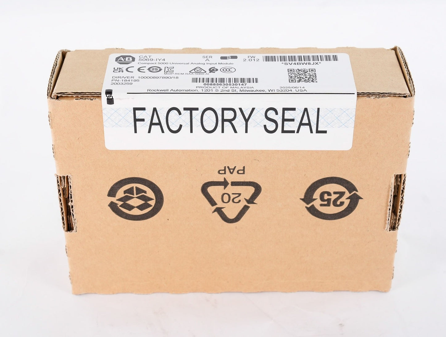 Allen Bradley 5069-IY4 Compact 5000 4-Ch Universal Input Module - Sealed Surplus
