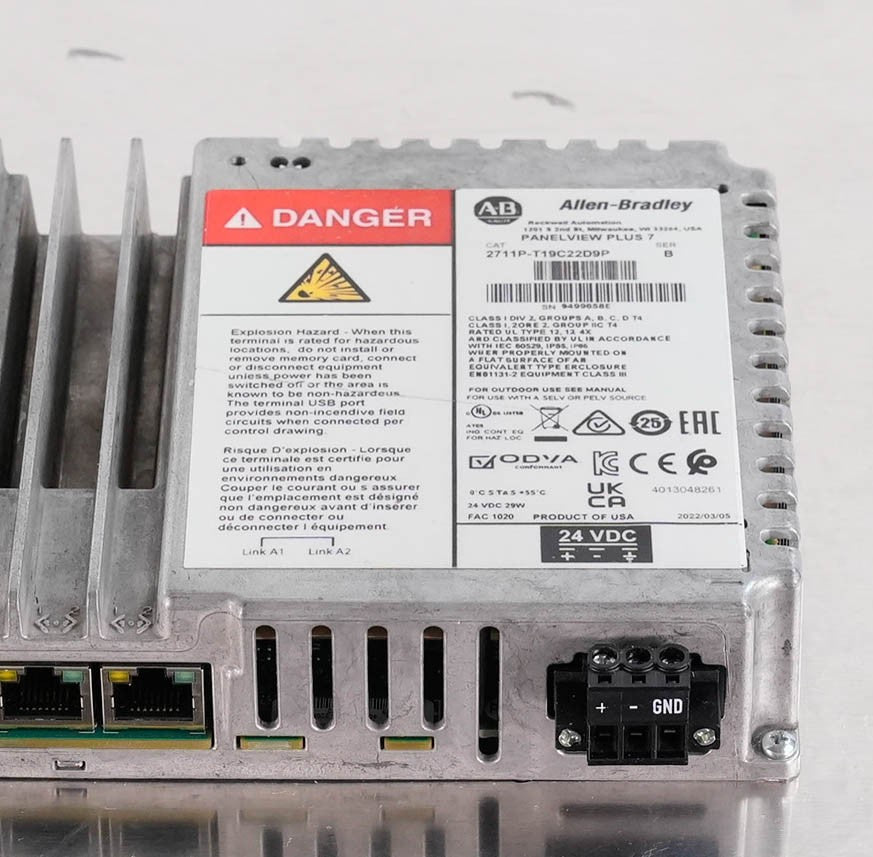 Allen Bradley 2711P-T19C22D9P Ser B PanelView Plus 7 19in Touch 24VDC