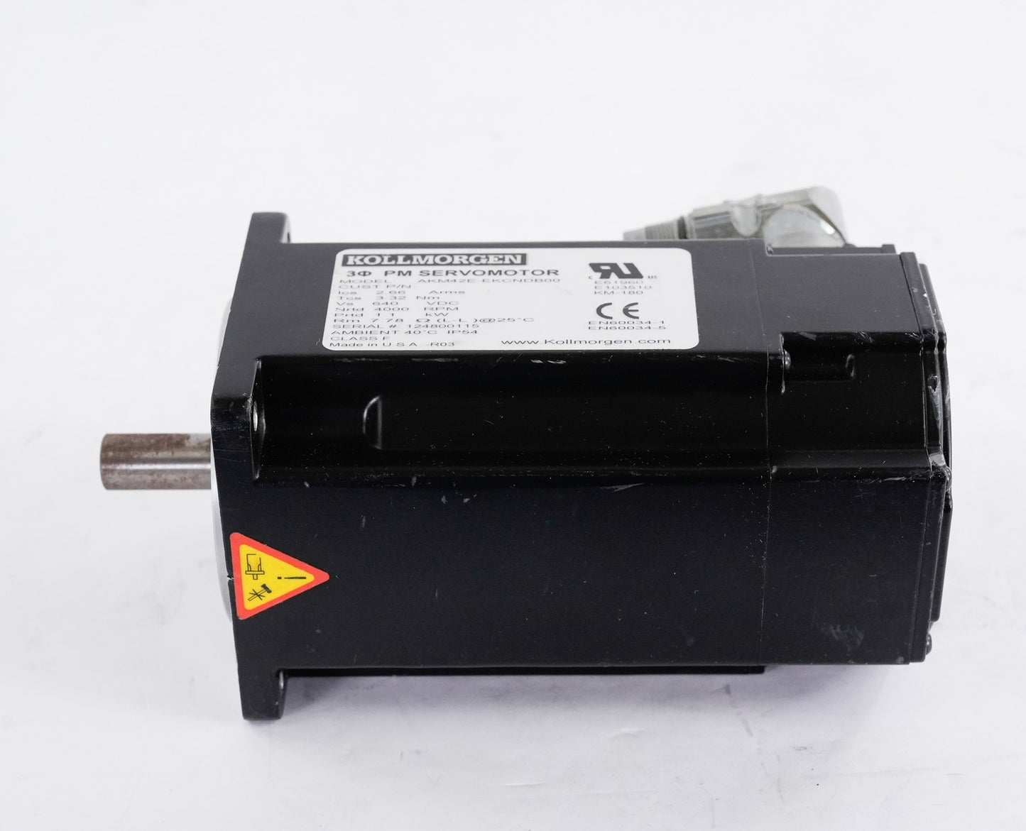 Kollmorgen AKM42E-EKCNDB00 Servo Motor 4000RPM 640VDC 1.1kW AKM42EEKCNDB00