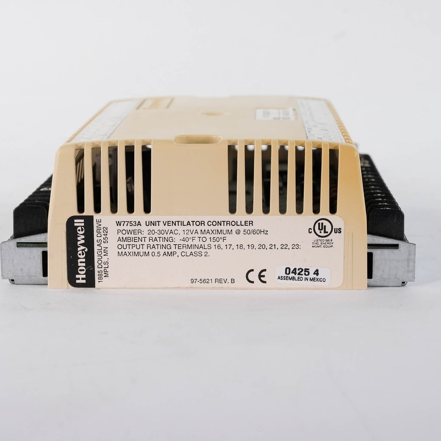 Honeywell W7753A Excel 10 Unit Ventilator Controller LonWorks 24 VAC W7753A1001