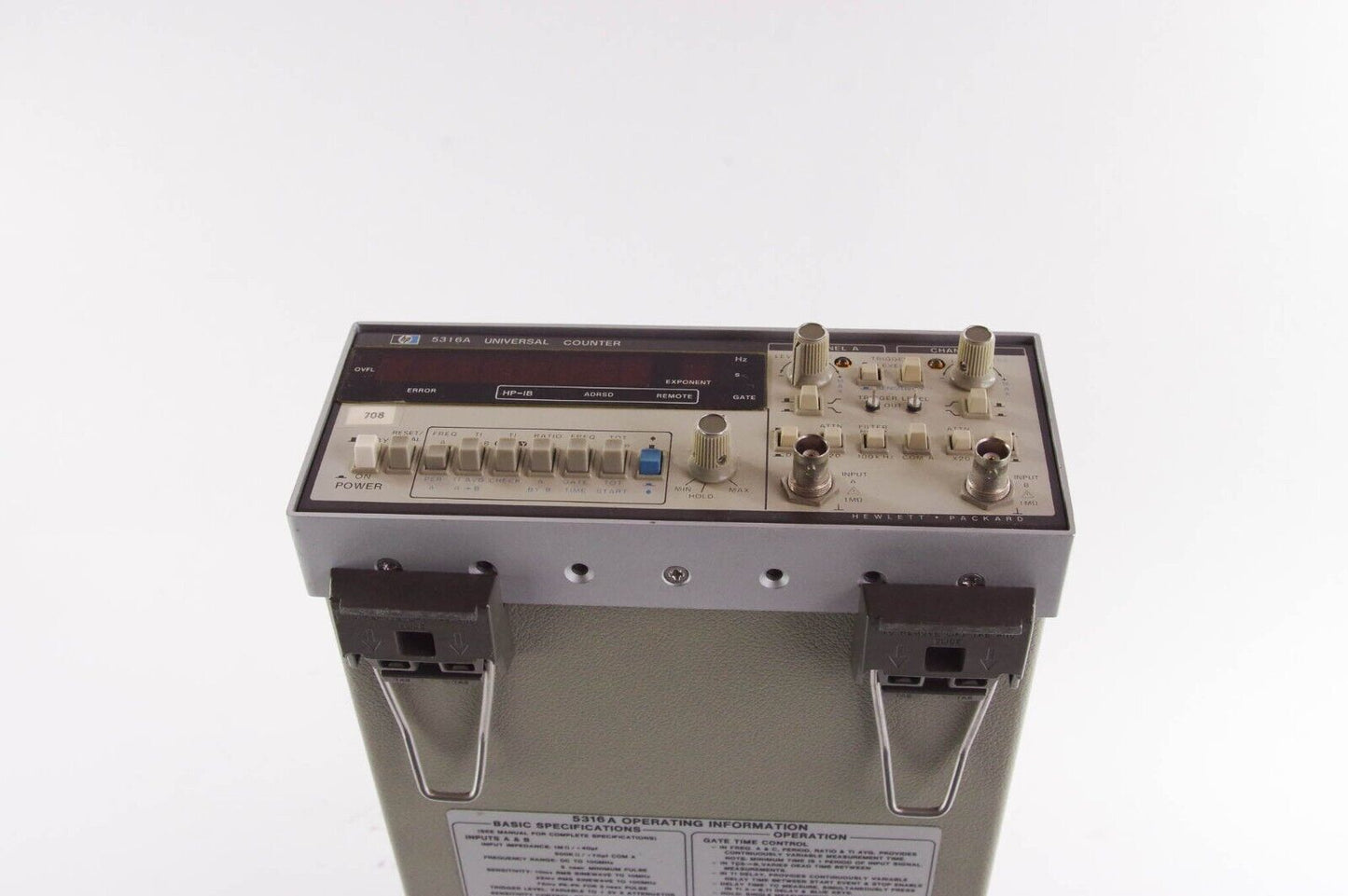 Hewlett Packard HP 5316A Universal Counter Frequency Unit with Options 003 & 004