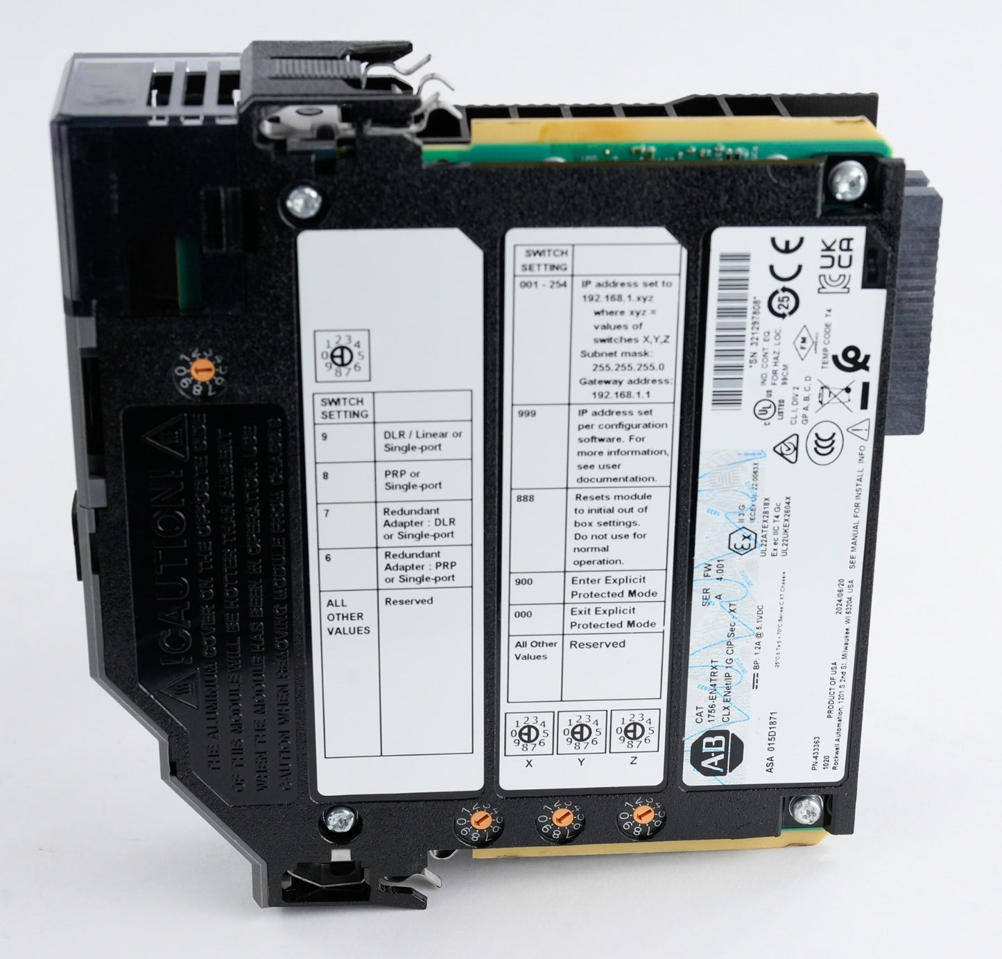 Allen Bradley 1756-EN4TRXT /A ControlLogix 2-Port 1G EtherNet Interface Module