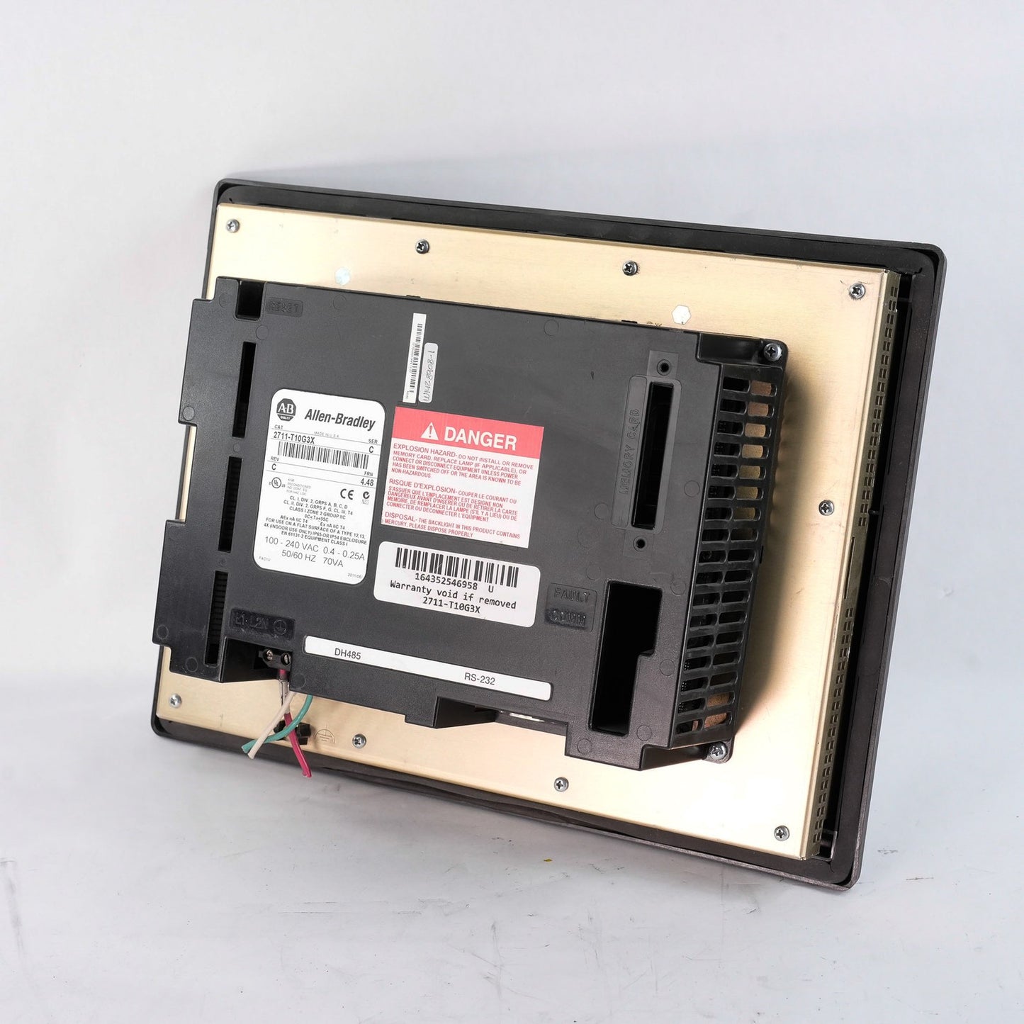 Allen Bradley 2711-T10G3X /C Rev C PanelView 1000 HMI Display Panel 2711T10G3X