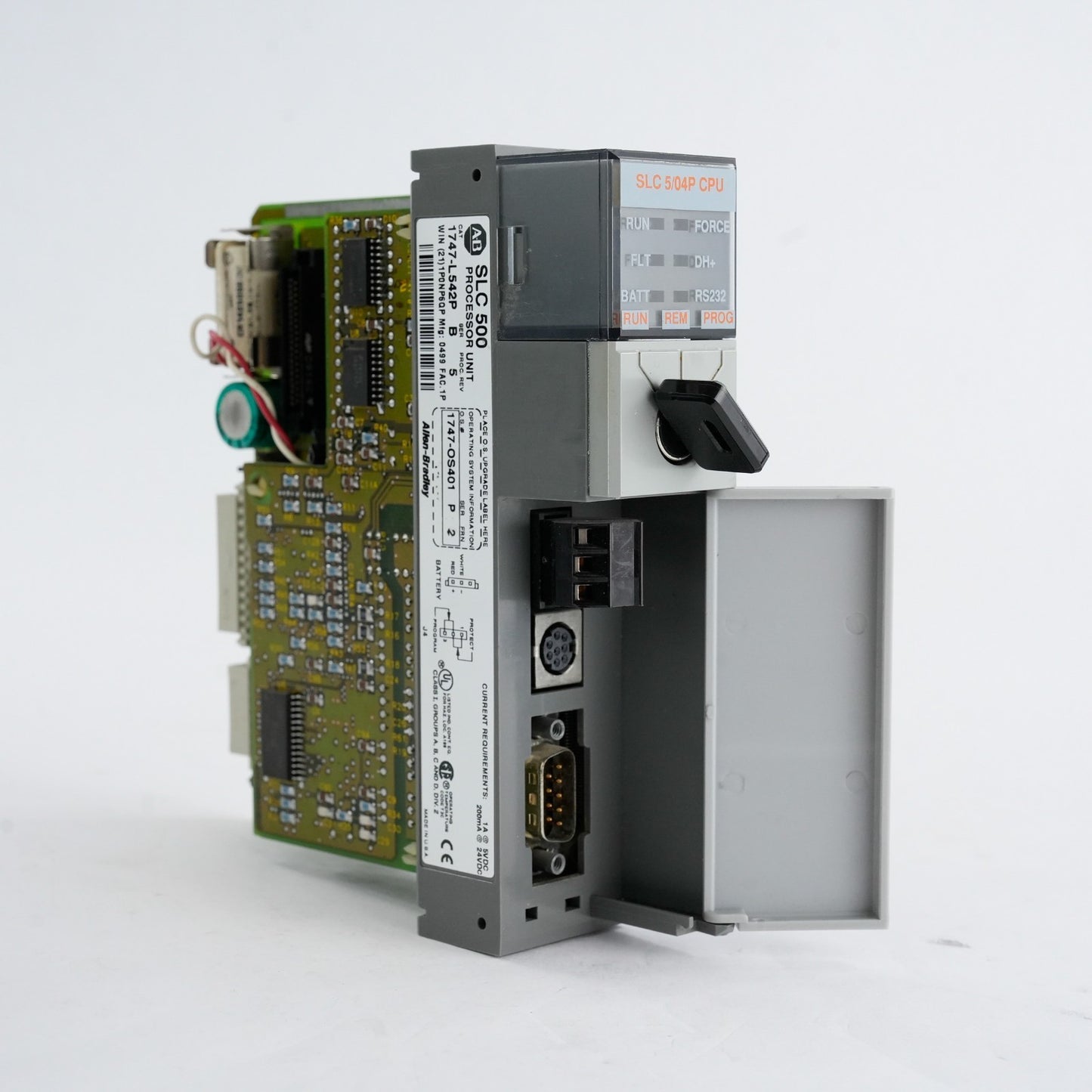 Allen Bradley 1747-L542P /B SLC 500 CPU Processor Unit w/ 1747-OS401 /P