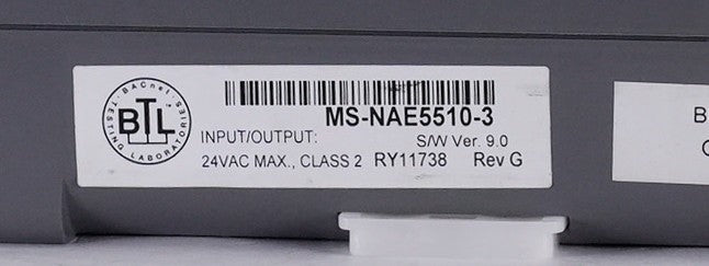 Johnson Controls Metasys MS-NAE5510-3 Controller Version 9.0 Rev G MSNAE55103