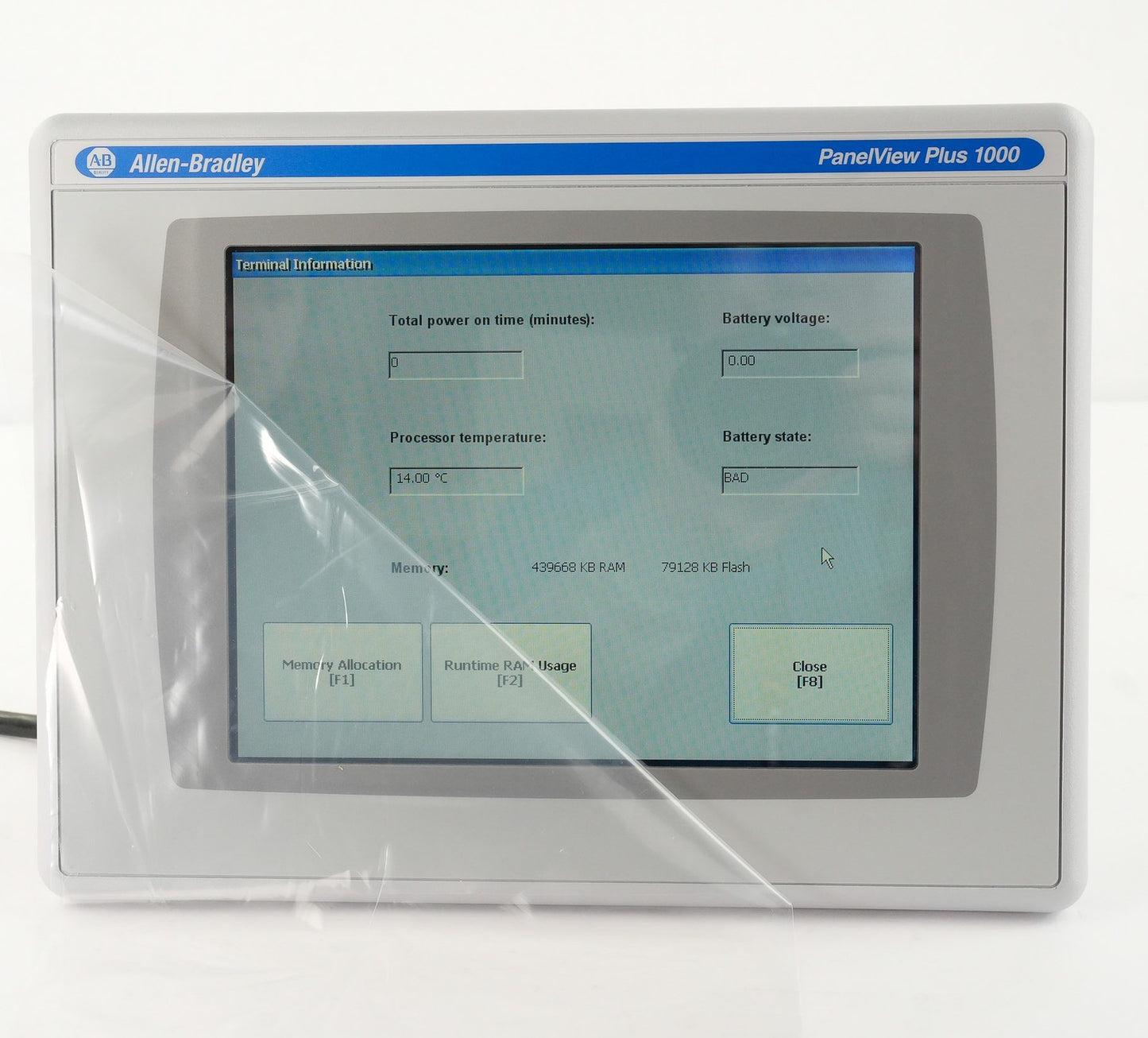 Allen Bradley 2711P-T10C4A8/A PanelView Plus 1000 Display + RP8A/B - Open Box