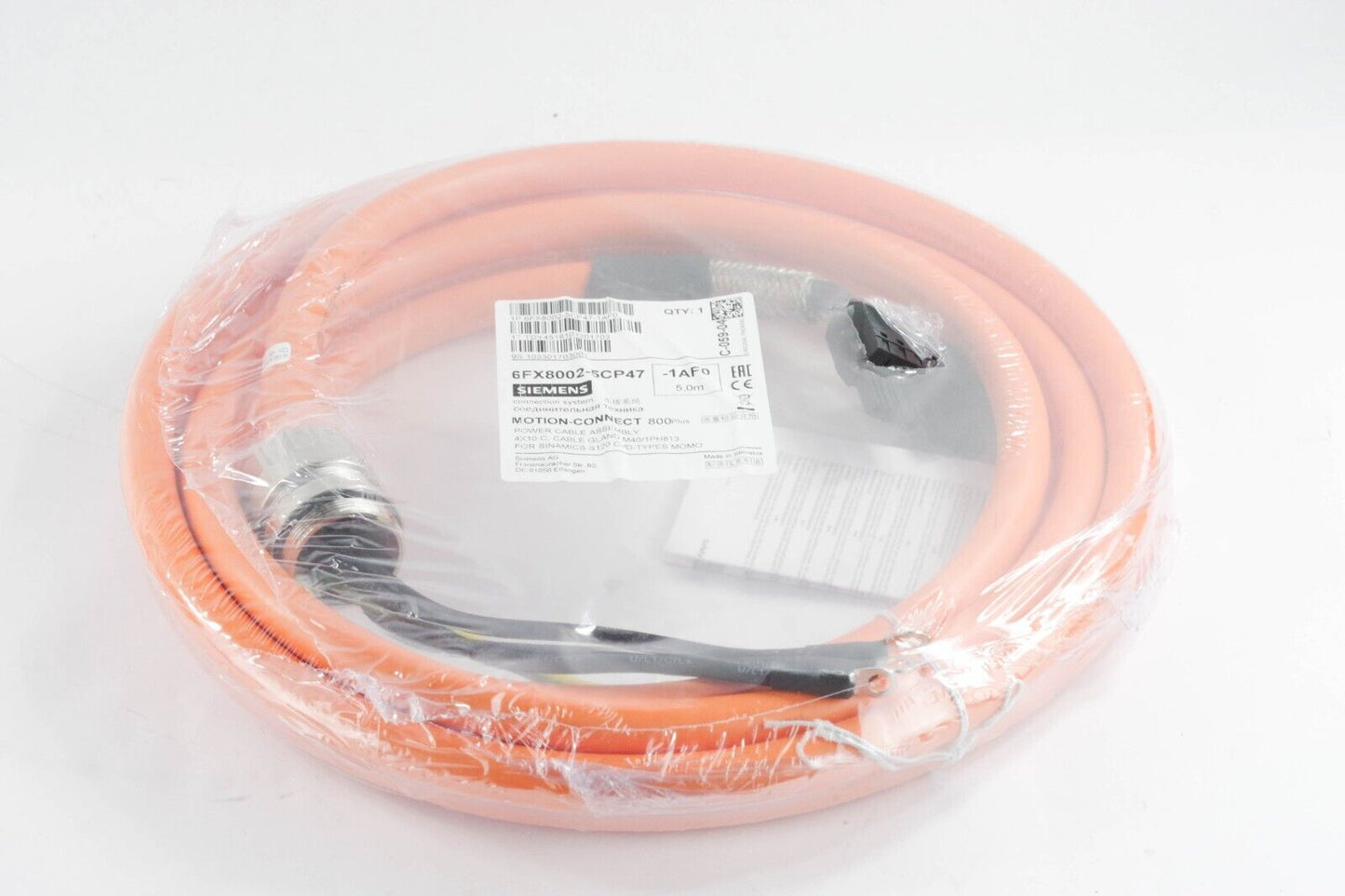 SIEMENS 6FX8002-5CP47-1AF0 / 6FX80025CP471AF0 MOTION-CONNECT800 Plus POWER CABLE