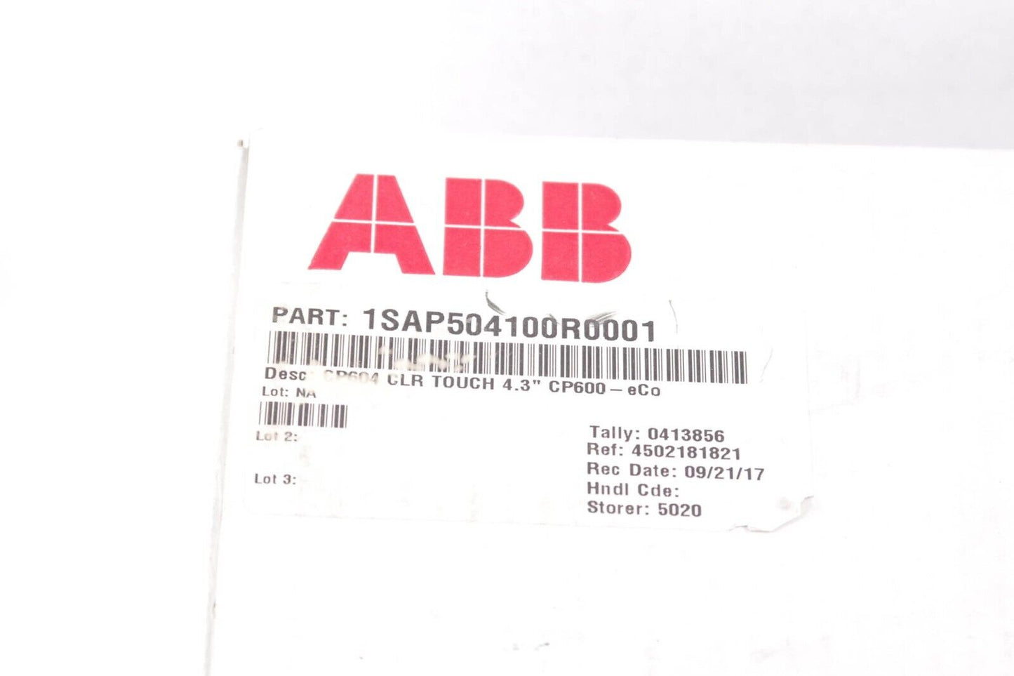 ABB CP604 1SAP504100R0001 Touch Screen Panel