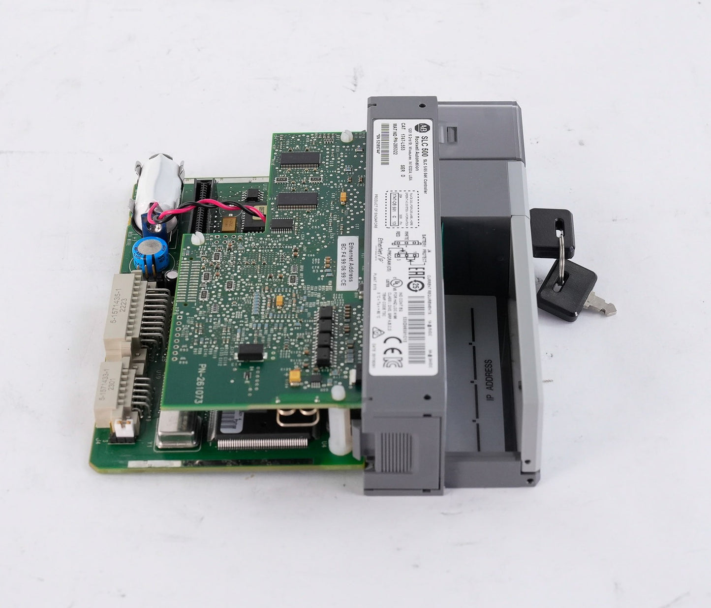 Allen Bradley 1747-L553 /D SLC 500 5/05 64K Controller + Key 1747L553