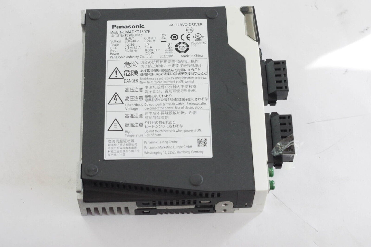 Panasonic MADKT1507E AC Servo Drive - New Without Box