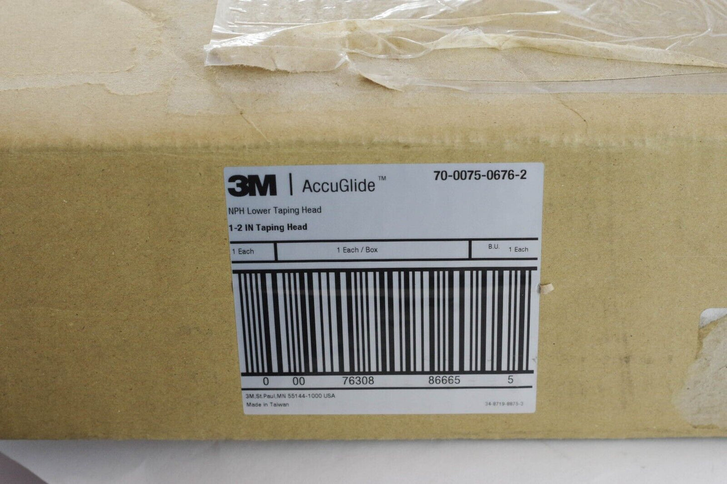 3M AccuGlide NPH Taping Head 2in Lower 21700 78-0025-0215-7 / 70-0075-0676-2