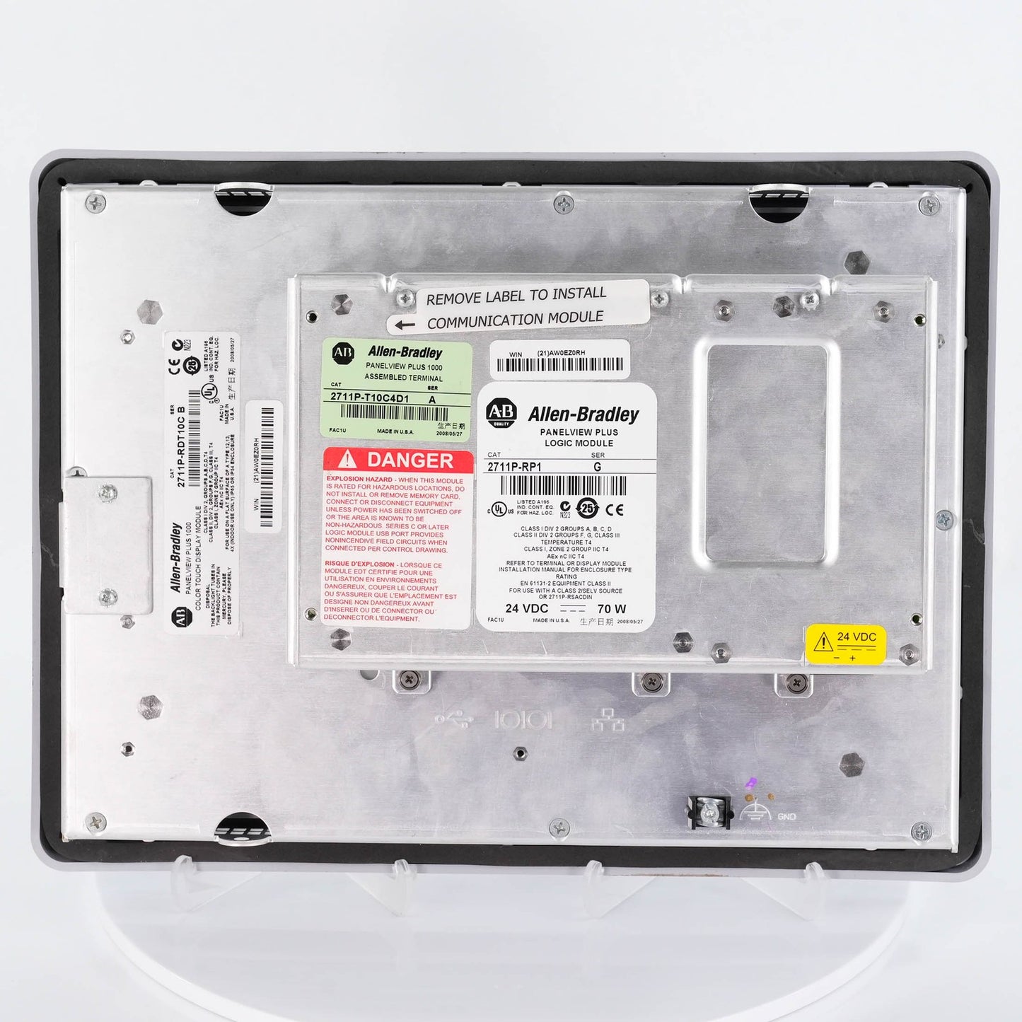 Allen Bradley 2711P-T10C4D1 Ser A PanelView Plus 1000 Color Touch With Box