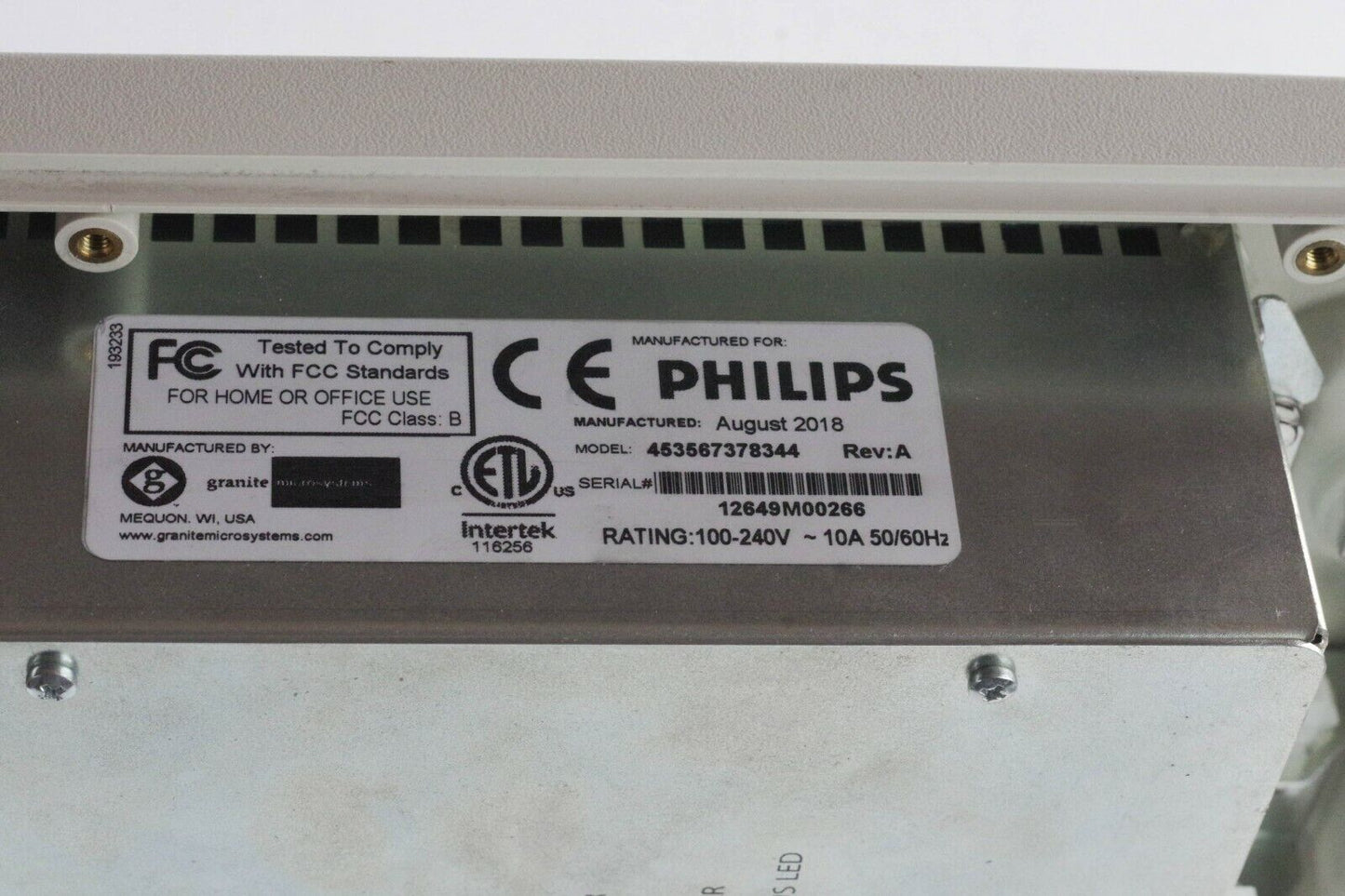 PHILIPS Brilliance iCT 128 CT Scanner 459800987411 Display 453567378344