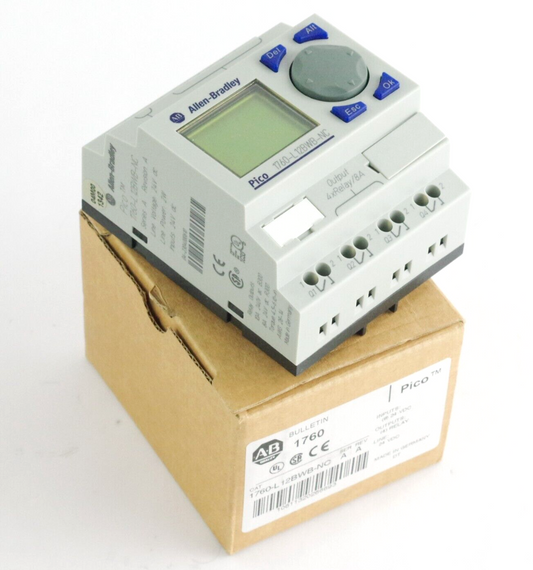 Allen Bradley 1760-L12BWB-NC /A Pico Controller 8 Digital Inputs 4 Relay 24V DC