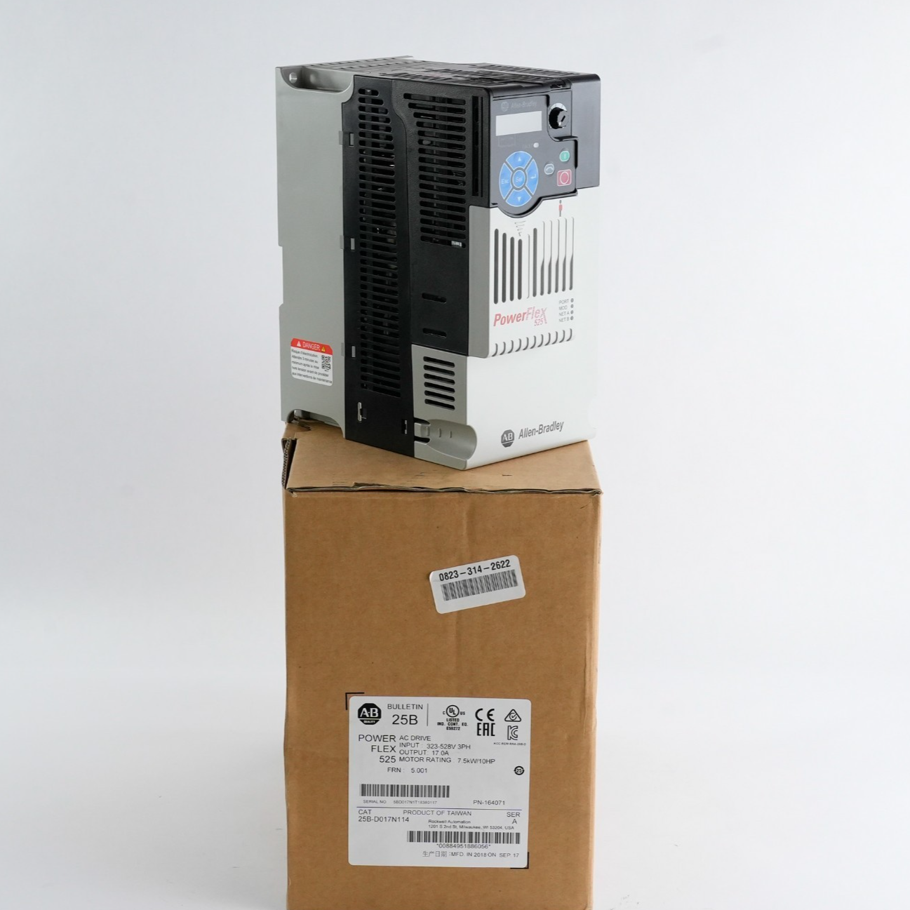 Allen Bradley 25B-D017N114 /A PowerFlex 525 7.5kW/10HP AC Drive - Open Box