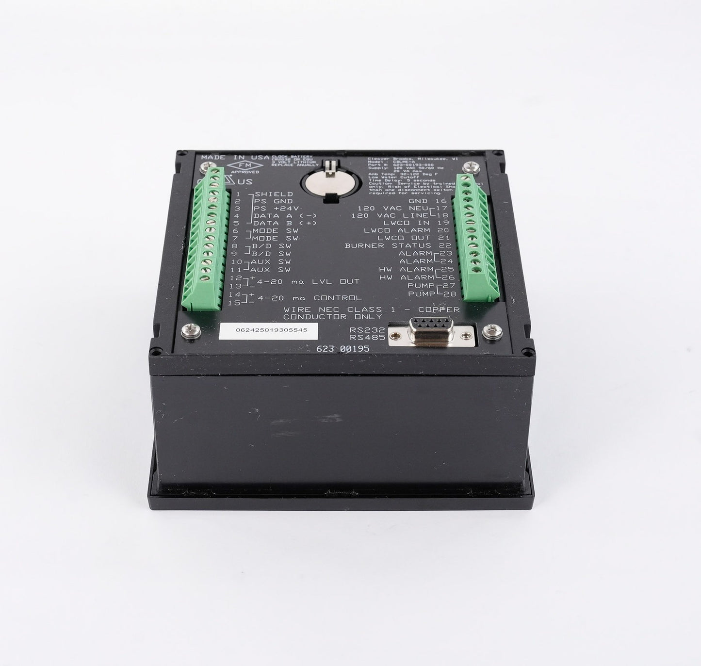 Cleaver Brooks 623-00193-000 Level Master Controller Auto Open Box