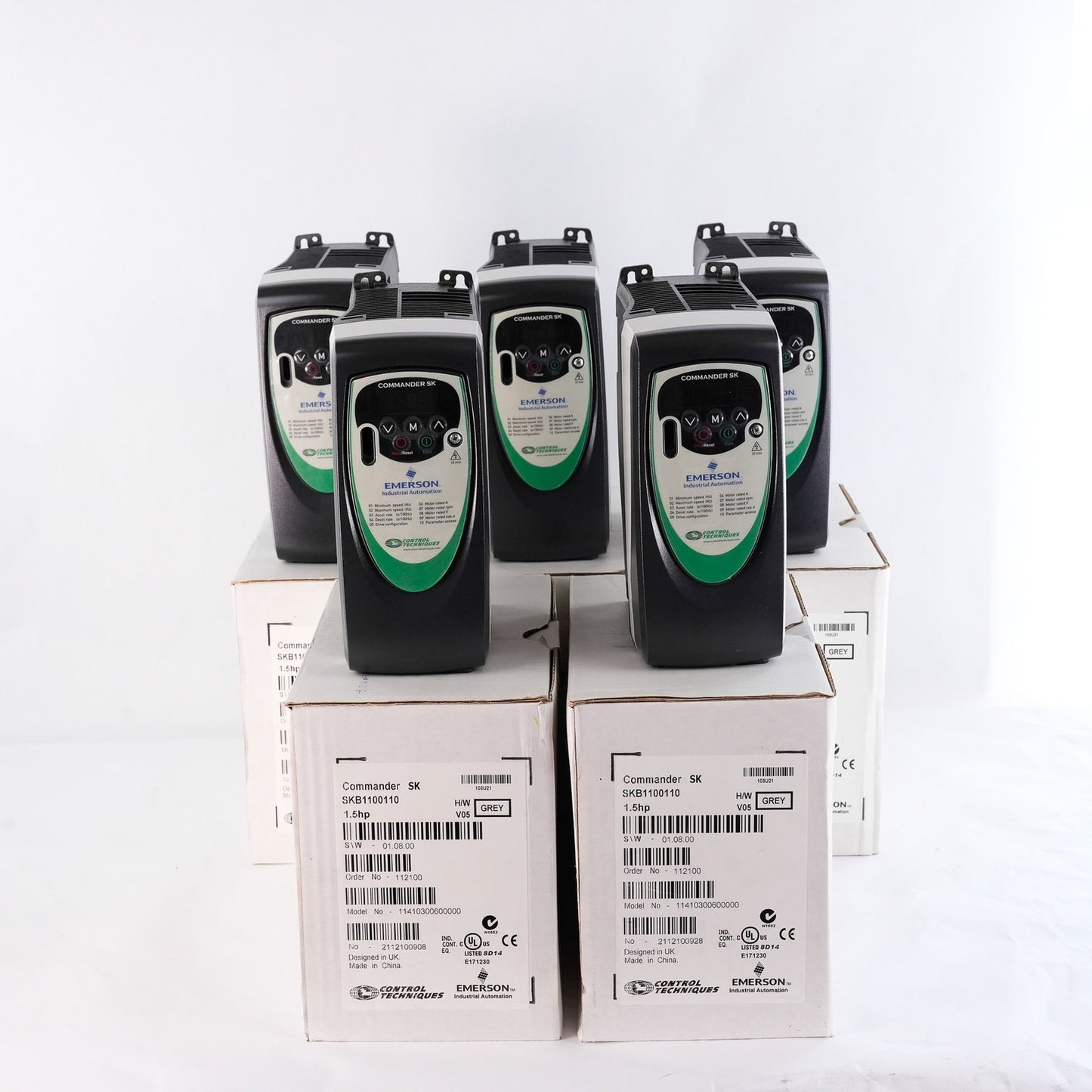 Control Techniques Commander SKB1100110 AC Drive 120V 24A 50/60Hz 1.5hp Open Box
