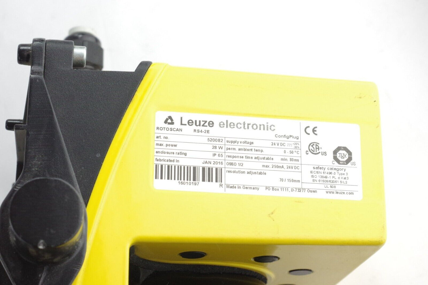 Leuze Electronic ROTOSCAN RS4-2E Scanner Module 520082 16010197 28W / 24VDC